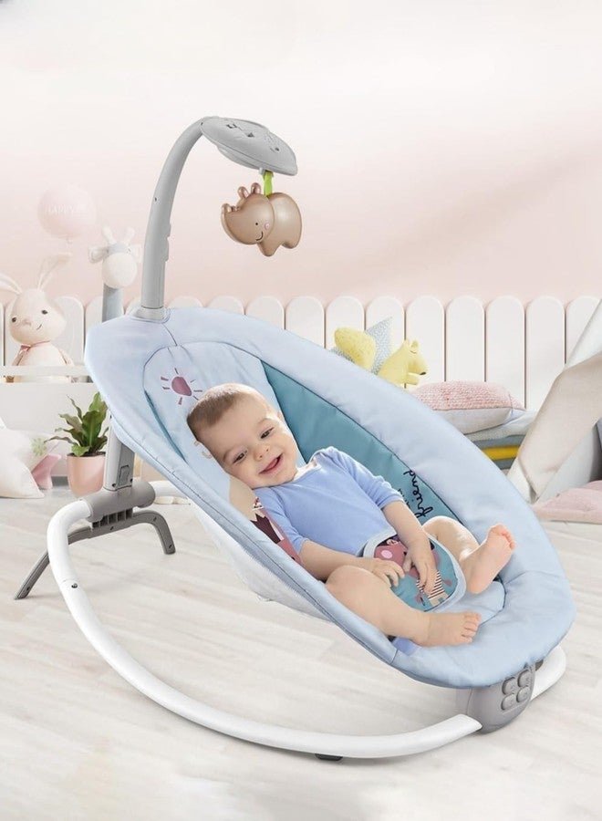 Jolfay Baby Vibrating Rocking Bouncer Chair Swing, Rocking Chair, Vibrating Rocking Chair Swing with Remote Control, Non-Slip, Portable Bouncer Rocker with 3 Speeds, Music Playback - Image 1